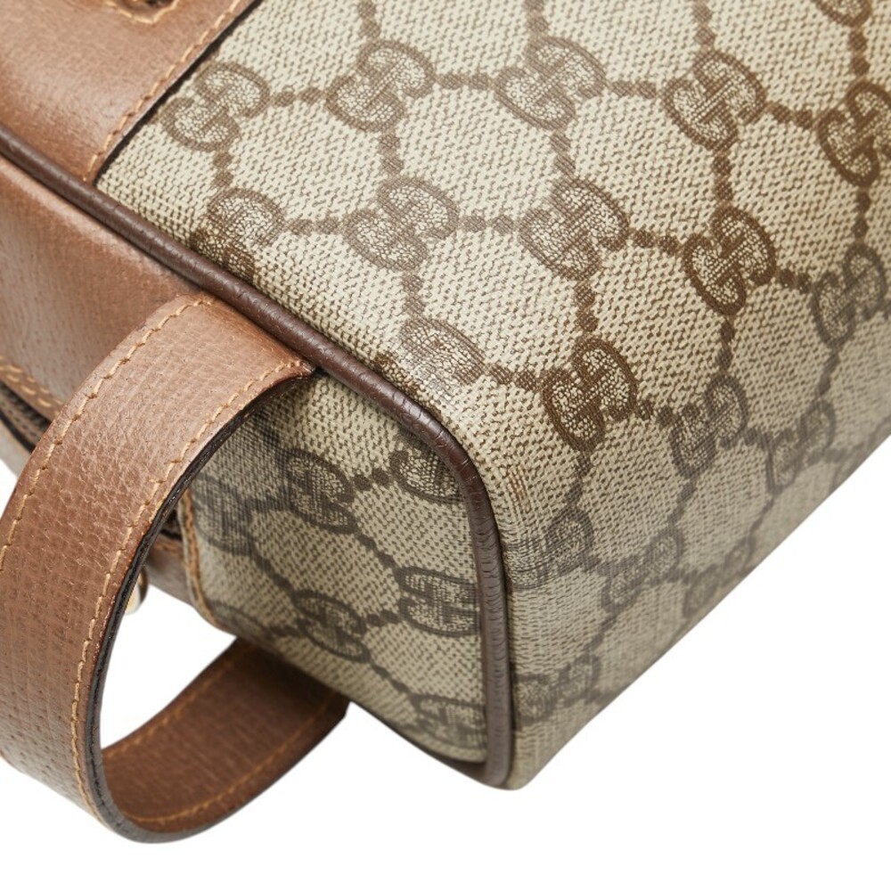 Gucci Bag Beige Leather Brown Tan GG Shoulder Supreme - Picture 7 of 9